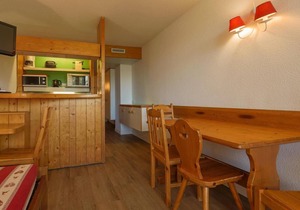 50m from resort center, 13rd floor, balcony, tv, 29m², Les Arcs in Les Arcs