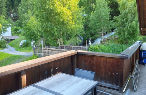 Laengenfeld Apartment | Apartment 'Ferienhaus Am Wasserfall Ap2' with Mountain View, Private Terrace and Wi-Fi
