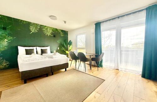 Liesing Apartment | Apartment mit Balkon und Parkplatz