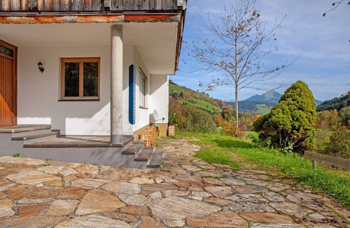 Oberau House | Holiday Home 'Blueberry Haus Im Moos' with Mountain View, Shared Terrace and Wi-Fi