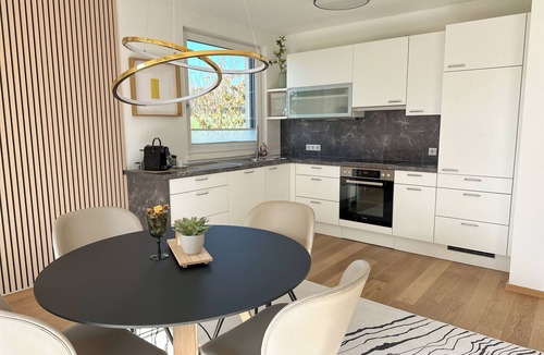 Seekirchen am Wallersee Apartment | WIESENBLICK near Salzburg – a stylish getaway with a terrace and private garden