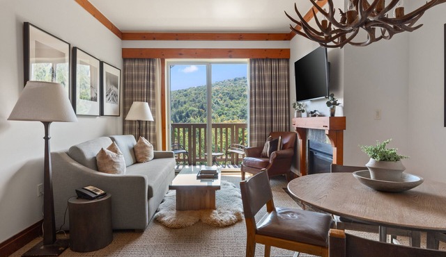 #1537A | 2bdrm | Inside Main Lodge Spruce Peak | 5th Floor Mount Mansfield Views in Stowe