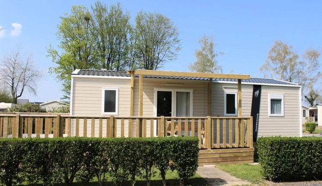 Campsite Le Clos de Balleroy * - Mobil Home Lodge 100 Comfort plus 3 bedrooms - 2 sdd - 40 m2 + semi covered terrace 6 people in BALLEROY SUR DROME