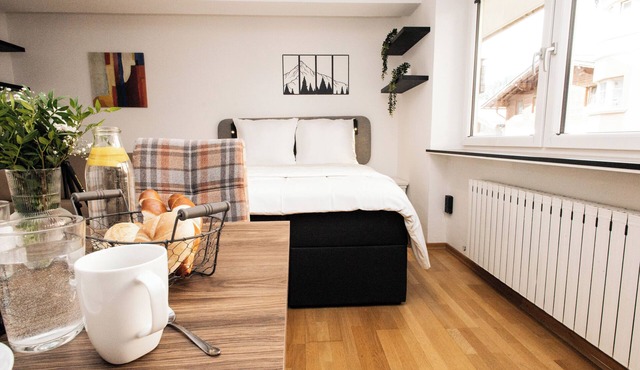 Hip apartment, central & nearby skilift