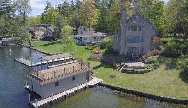 Lake George, Assembly Point, across from Happy Family islands. in Lake George