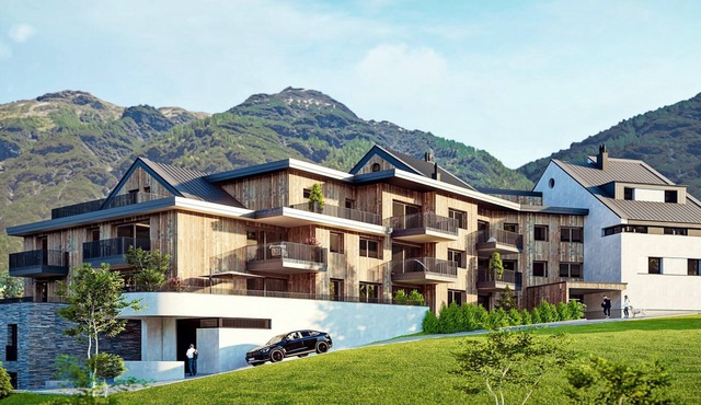 Modern holiday apartment with a beautiful view