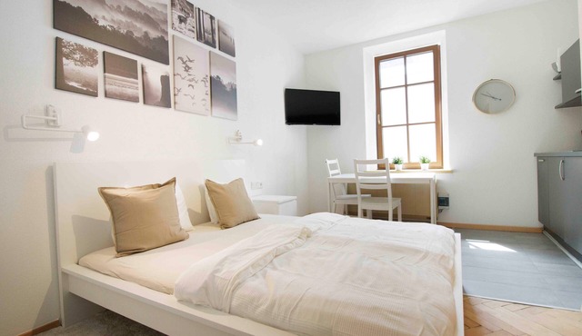 Studio 3 in Haus Rose: Cozy, family- and pet-friendly.