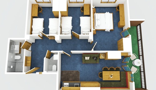 Comfort Condo, Balcony, Mountain View