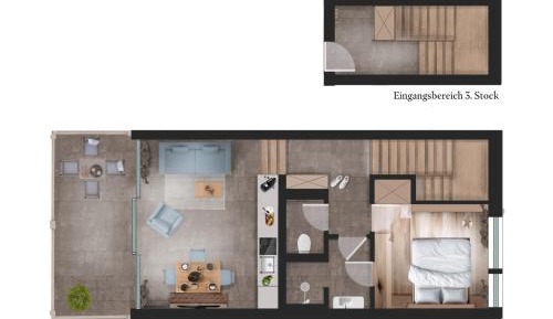 One-Bedroom Apartment - Penthouse 
