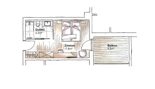 Comfort Double Room with Mountain View
