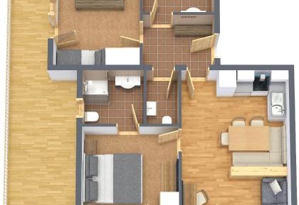 Superior Two-Bedroom Apartment with Balcony