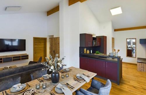 Bach Apartment | Alpenglühen Lodge im Lechtal mit Bergblick für bis zu 6 Personen