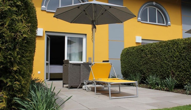 Studio mit 1 Schlafraum , Bad, WC, Terrasse - Gästehaus Karl August in Wasendorf